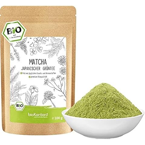 Matcha BIO Pulver 100 g I ohne Zusätze - 100% natürlich I premium Japan Matcha Tee I Grünteepulver von bioKontor Cover
