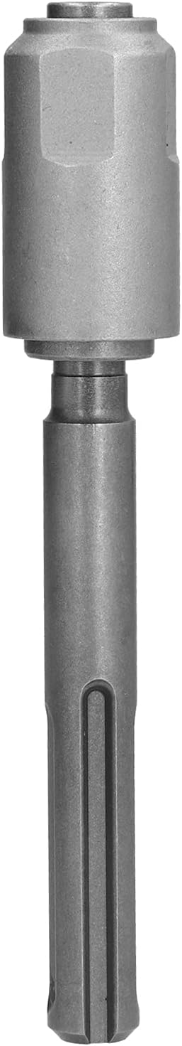 Hammer Drill Adapter with Quick Tool Fit Shank, Rotatable Chuck Converter for Standard Drill Bits, Sandblasted Anti Rust 40CR Steel with Storage Box for SDS - Plus Rotary (Silver)