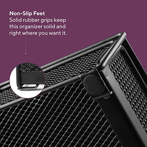 K-Cup Coffee Pod Holder For Counter, Coffee Station For Keurig Pods - Coffee Bar Accessories - Caddy Dispenser With Sliding Drawer For Kitchen Organizer - Holds 36 Cups | The Mesh Collection, Black #TOP6