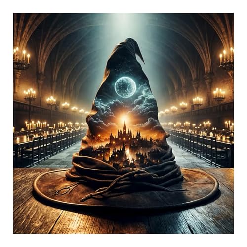 AMORARS Magic Hat Diamond Art Kits Adults - 5D Diamond Painting kit Round Full Drill Crystal Gem Art Home Wall Decor Gifts 12x12 inch