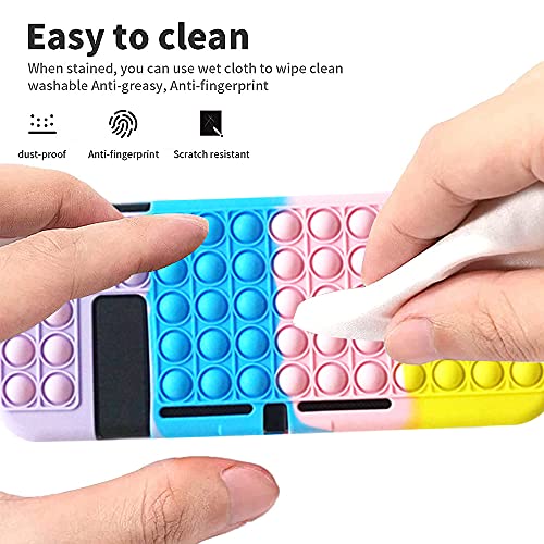 Capa protetora para Nintendo Switch Lite, Relieve Stress Push Pop Bubble Sensorial Toy Design, Capa
