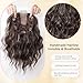 CROWN GUIDE 11 Inch Short Wavy Hair Topper for Women, 6.5