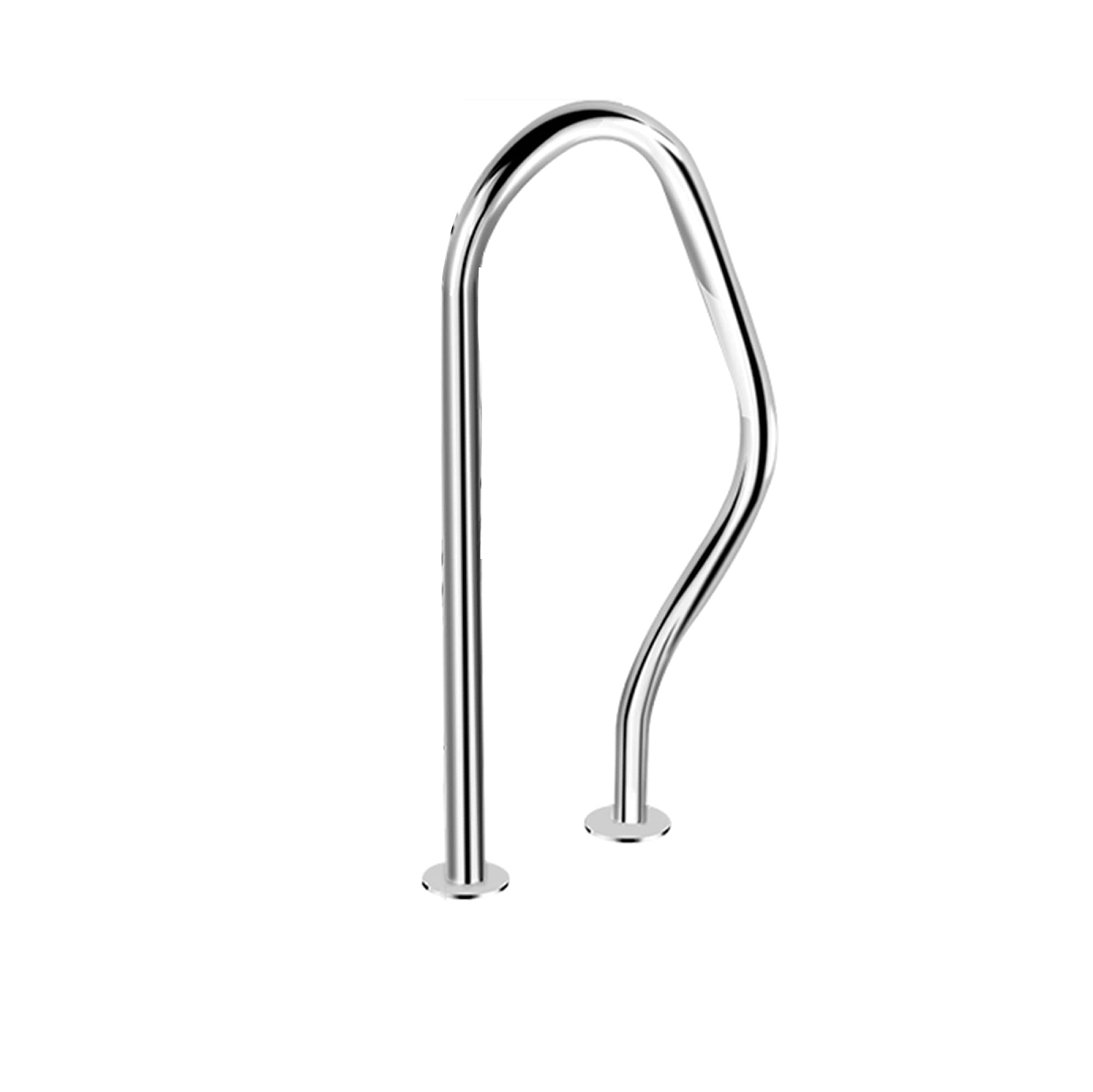 Mains courantes de piscine en acier inoxydable 304 au design incurvé épuré
