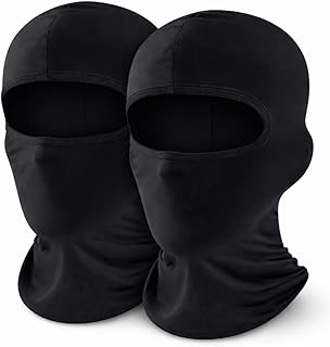 KANZ Balaclava Face Mask Pack of 2 – Breathable UV Protection Ski Mask for Men & Women