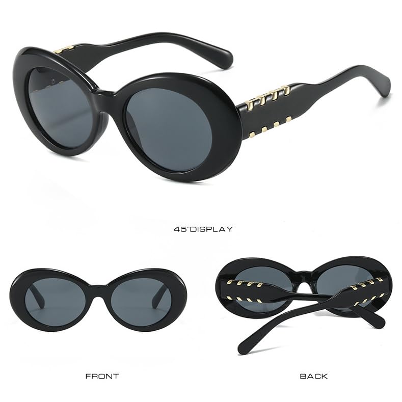 Lunettes de soleil œil de chat femmes verres léopard dégradés - 3