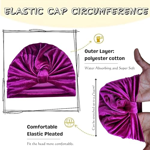 Image of ANNACREATIONS Premium Soft Bow Head Wrap Super Stretchable Headband Hair Accessories For Baby Girls