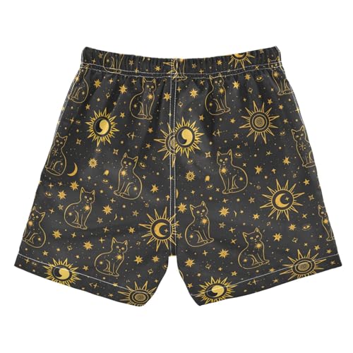 Boys Swim Trunks Quick Dry UPF 50+ Beach Board Shorts Kids Bathing Suits Swimsuit 2T Golden Edged Cat2
