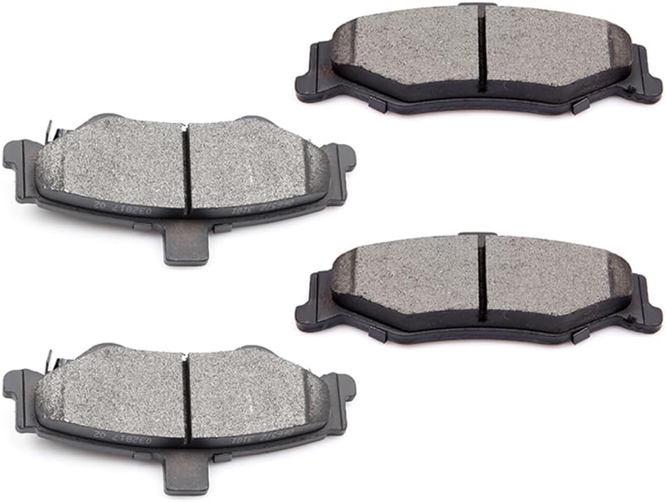 LSAILON [D750] Rear Semi-Metallic Disc Brake Pads Set For Chevrolet Camaro 1998-2002,For Pontiac Firebird 1998-2002 [4PCS]