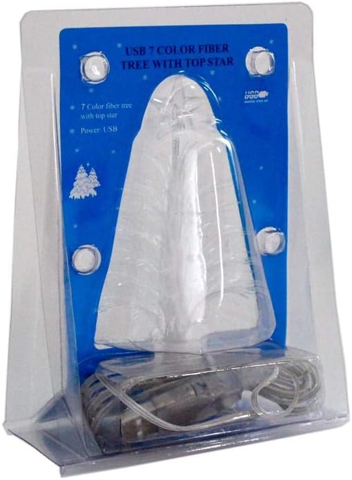 GoodPlay USB Power Muti-Colour Desk Glowing Sucker Fiber LED Christmas Tree LED Light Glowing Lights for Christmas Xmas Holiday Decoration