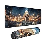 【GRAND TAPIS DE SOURIS】: Le grand pad de souris de jeu est disponible en plusieurs tailles, offrant une zone spacieuse pour que votre clavier et votre souris se déplacent librement. Ce qui est assez grand pour s'adapter à votre ordinateur portable de grande taille, ou autre objet sur le bureau, offrant plus d'espace pour les jeux professionnels ou le travail de bureau.