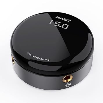 Mast Tattoo Power Supply, Halo2 Circle Digital Display Voltage, One Touch Easy Use for Tattoo Machine