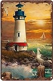 Photo Gallery targa in metallo con scritta "lighthouse on the coast", divertente e vintage, decorazione per cucina, casa, club, regalo, 15 x 20 cm Photo Gallery targa in metallo con scritta "lighthouse on the coast", divertente e vintage, decorazione per cucina, casa, club, regalo, 15 x 20 cm