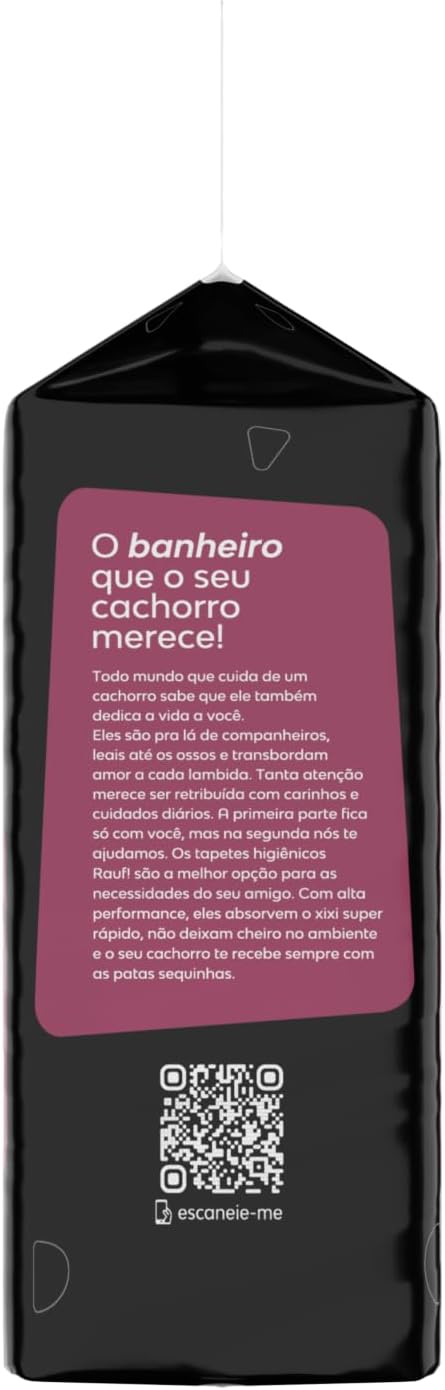 RAUF - TAPETE HIGIENICO PARA CÃES - RAUF CARVAO ATIVADO 70cmx60cm 28und - Econômico