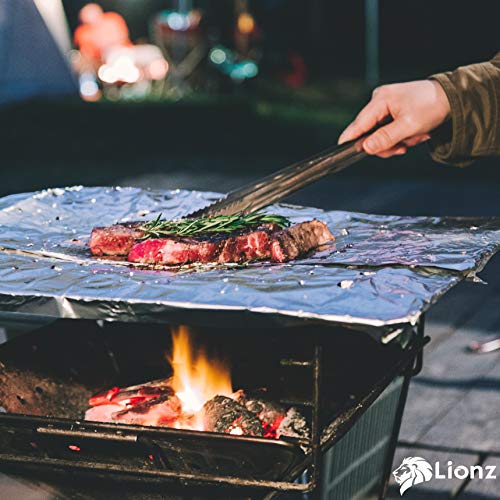 Aluminum Foil Sheets - 200 Pop Up Foil Sheets for Food Measuring 12 X 10.75 Inches- Tinfoil Wraps for Restaurants, Delis, Catering, Food Trucks, Carts, Take Out Or at-Home