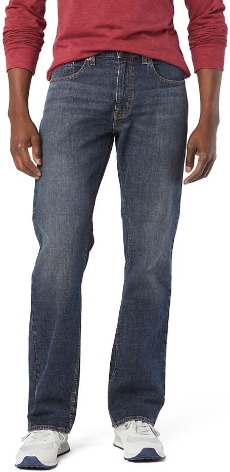 Levi Strauss Signature GoldSignature by Levi Strauss & Co. Gold Label Men's Relaxed Fit Flex Jeans, (New) Mystic Maze-Stretch Waistband, 42Wx34L