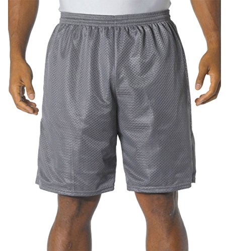 A Product of A4 Adult Seven Inch Inseam Mesh Short -Bulk Saving Graphite