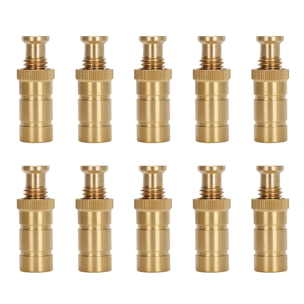Aundhegrtt Brass 10pcs for Inground Pool Cover Anchors Fits 3/4 Inch Holes for Concrete and Paved Surfaces