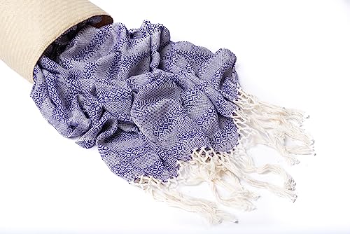 Mexican Rebozo Shawl, Natural Birth, Doula Massage, 197", Purple2