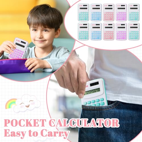 Calculadoras pequeñas Copkim de 8 dígitos para organizar las cuentas del hogar y tareas escolares 6
