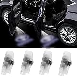 4 PCS LED Car Door Lights Logo Projector Compatible for Highlander/Camry/Prius/Sienna/Tundra/Venza/4