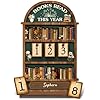 Books Read This Year Tracker Sign Wooden Reading Counter Shelf Decor, Thoughtful for Book Lovers, Readers, Book Club Members & Bookworms, Includes 3 Cute Bookmarks (Books Read This Year 2)