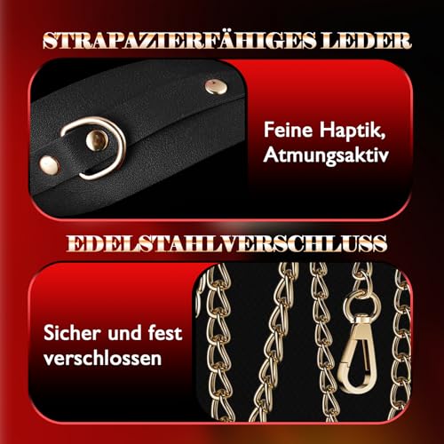 Elektroschock Halsband Sex Toyset für Paar Set Extrem Fesselsatz BDSM Bondage Set Fesseln Handschellen Sexspiele Fesseln Extrem Fesselset Sex Spielzeug Paare Frauen Männer Erotisches