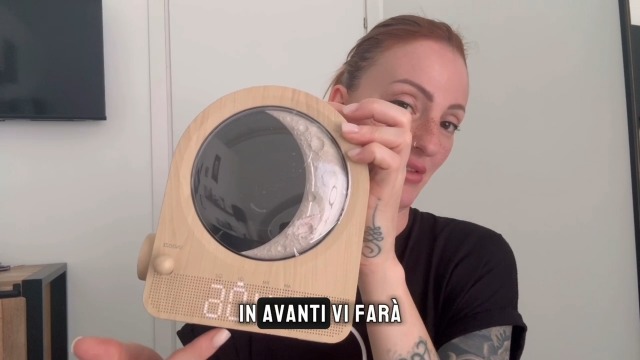 Sveglia Lampada Lunare BLONBAR – 2 Sveglie Indipendenti, Luce Notturna Dimmerabile, Luce Di Risveglio Graduale, 10 Suoni Naturali, Display Ora Programmabile, Per Comodino
