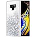Caka Galaxy Note 9 Case, Galaxy Note 9 Glitter Case Liquid Series Sparkle Fashion Bling Luxury Flowing Liquid Floating Glitter Soft TPU Clear Case for Samsung Galaxy Note 9 (Silver)