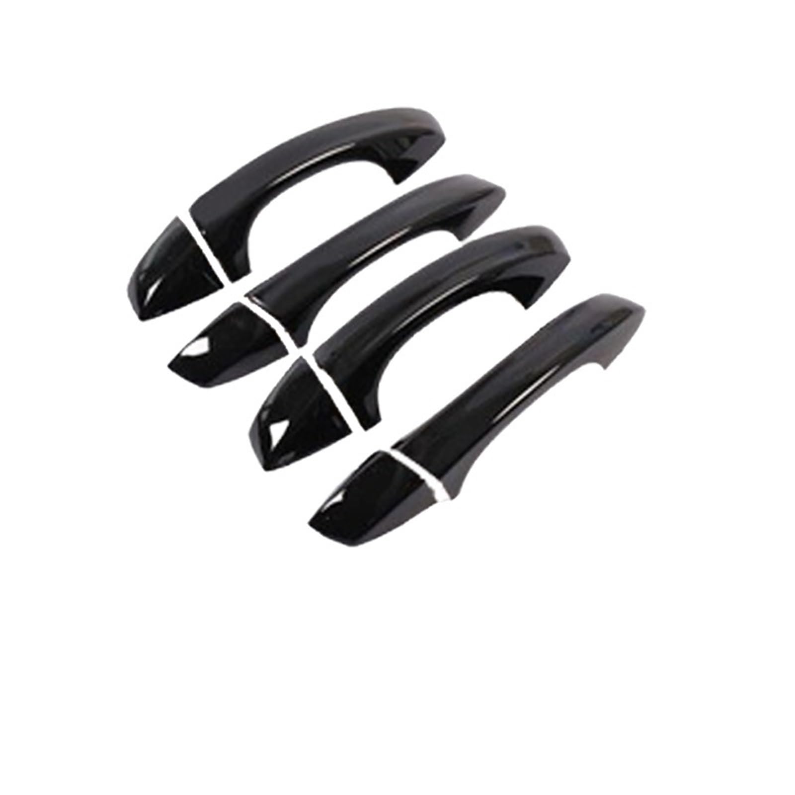 Lzbzhb Metallic Blcak Car Exterior Outsidedoor Handle For Vw For Sharan For Mk2 7N 2010~2022 Chrome Car Door Handle Cover Trim Chromium Styling Exterior Parts(Metallic Blcak)