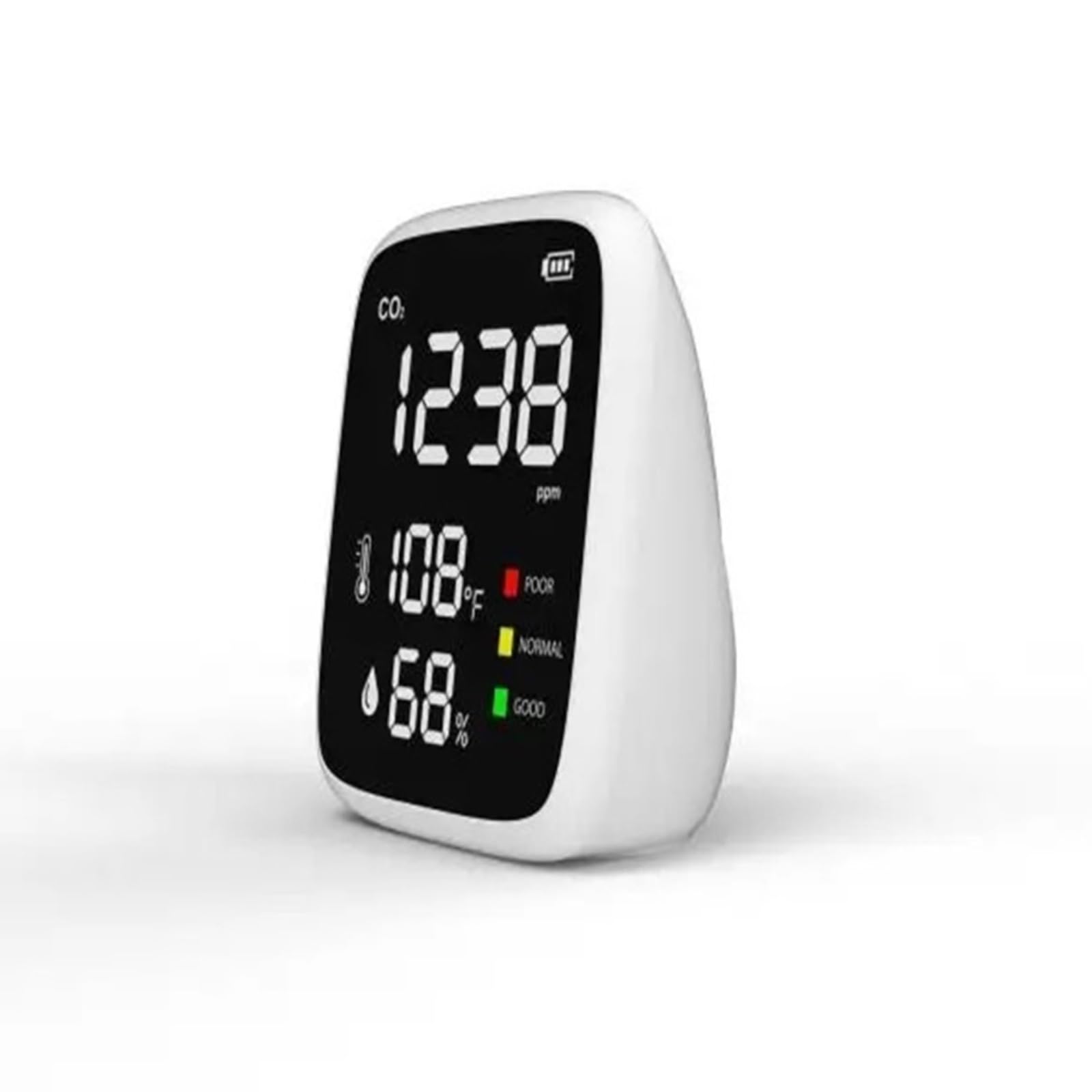Monitor de calidad del aire, DM77 Detector De CO2 For Interiores Monitor Calidad Del Aire Infrarrojo NDIR Con Detección Temperatura Y Humedad(WS-1308B)