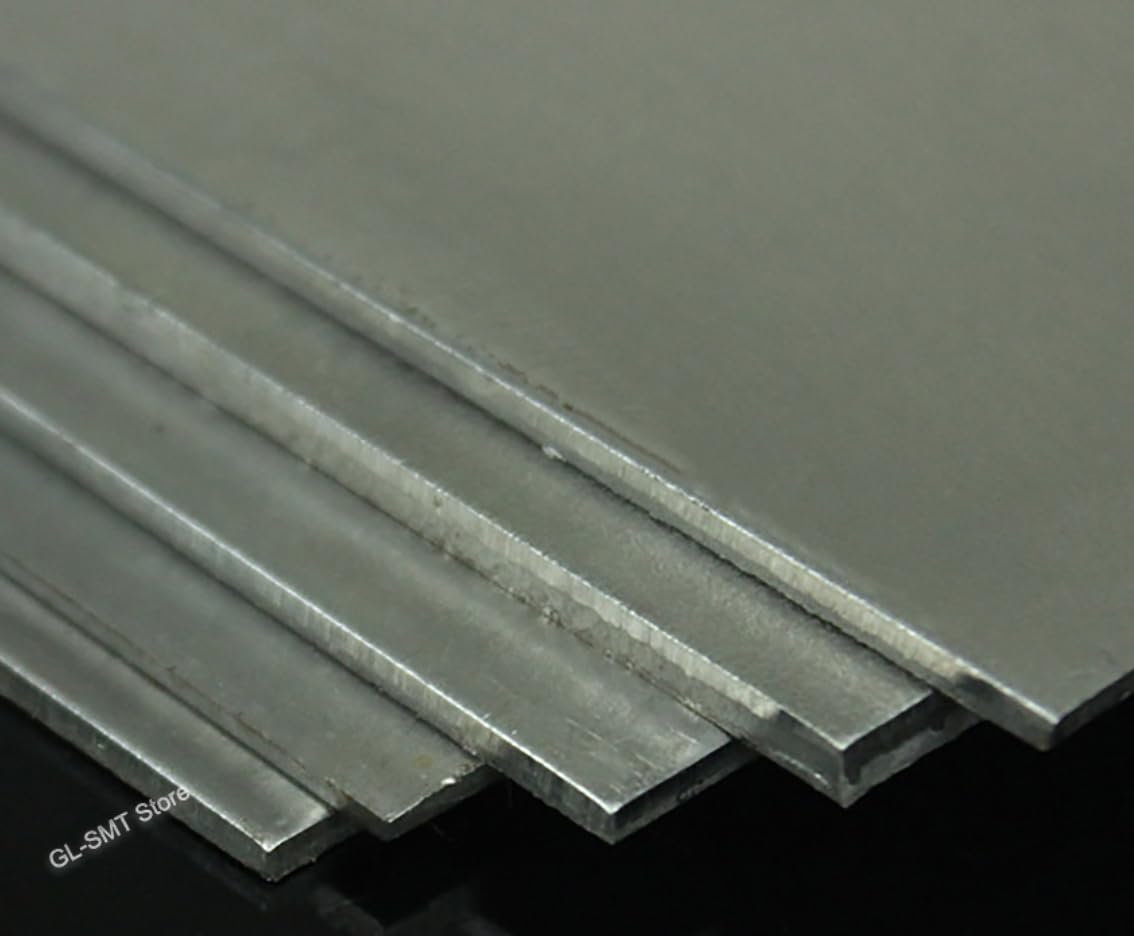 TA2 Spessore lamiera di titanio 0.5/0.6/0.8/1-4mm Piastra in titanio Modello fai da te Stampo Materiale Lavorazione Parti Larghezza 100mm 150mm(100x100x0.6mm(2pcs))