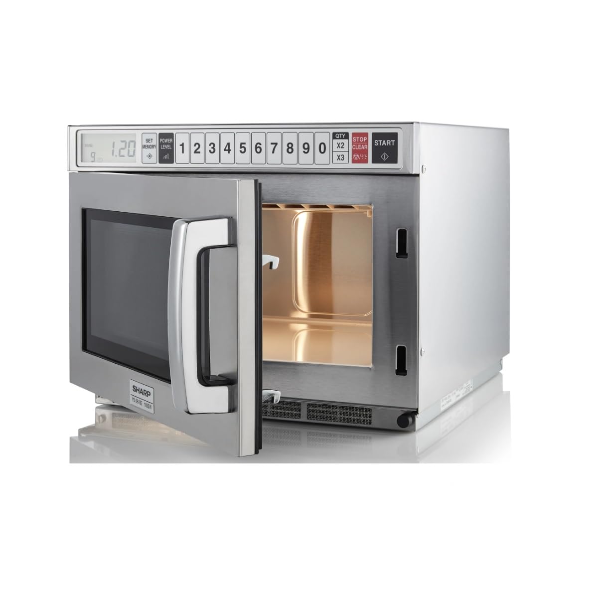 Sharp YB-S6192AE Mikrowelle Edelstahl 1800 W