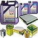 Produktbild QR-PARTS 69353625 Filter Set Inspektionspaket 7 Liter Motoröl Leichtlauf High Tech 5W-40 MANN-FILTER Innenraumfilter Kraftstofffilter Luftfilter Ölfilter