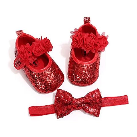 Carolilly Chaussures Bébé Fille Rouge Cover