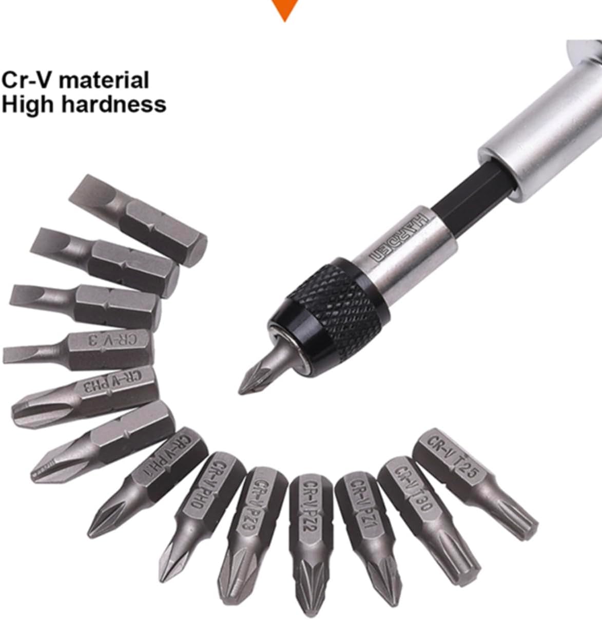 Edward Tools 18 Pc Screwdriver Bits Set With Magnetic Drive Guide - Magnetic Quick Release Screwdriver Bit Holder - Case - Bits For Cordless Drills Impact Driver - Phillips, Slotted, Star, Pozi