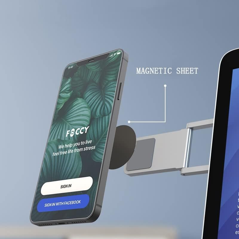 Laptop Cellphone Mount Smartphone Stand Desktop Phone Holder Bracket Monitor Display Clip Adjustable Cradle Accessories image 3