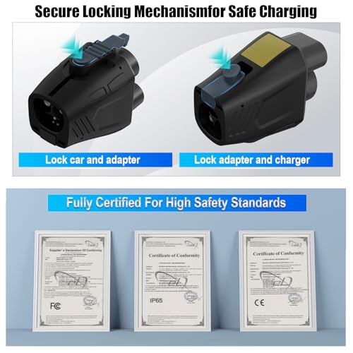 2026 Upgraded Tesla Supercharger to CCS1 Charger Adapter, [Max 500A 1000V] Fast Charge Electric Vehicle Charging Adapter, NACS to CCS Electric Vehicle Adapter Fit for All Ford EVs, GM, Rivian by Aipechy - Image 8