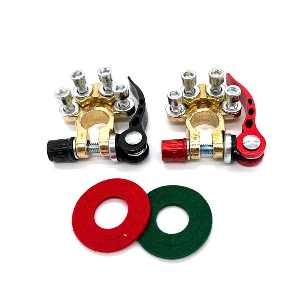 Terminali for batteria auto in ottone da 12 V e 24 V, morsetti for cavi, connettori a sgancio rapido, for moto, barche, ricambi auto