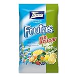 Tirma Caramelle alla Frutta | Senza Zucchero | Caramelle Dure Assortite alla Frutta | Adatte ai Diabetici | Senza glutine | Vegane | Confezionate Singolarmente | Sacchetto da 150gr
