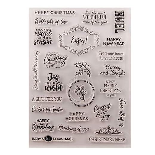 Favoriter Tack engelska ord Transparent Clear Silicone Stamp/Seal för DIY Scrapbooking/Photo Album Dekorativ Clear Stamp Samla (Color : 1)