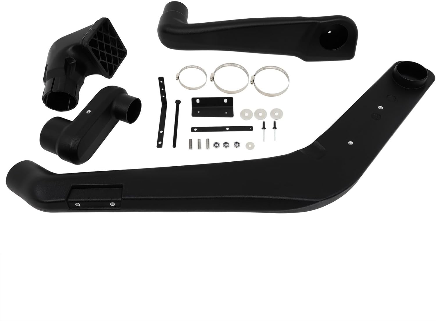 SCITOO Auto Snorkel Kit Replacement Compatible for 1992-2004 for Isuzu for Jackaroo/Trooper Snorkel Intake Kit Air Ram Intake Snorkel Kit Set Black Intake Ram Snorkel
