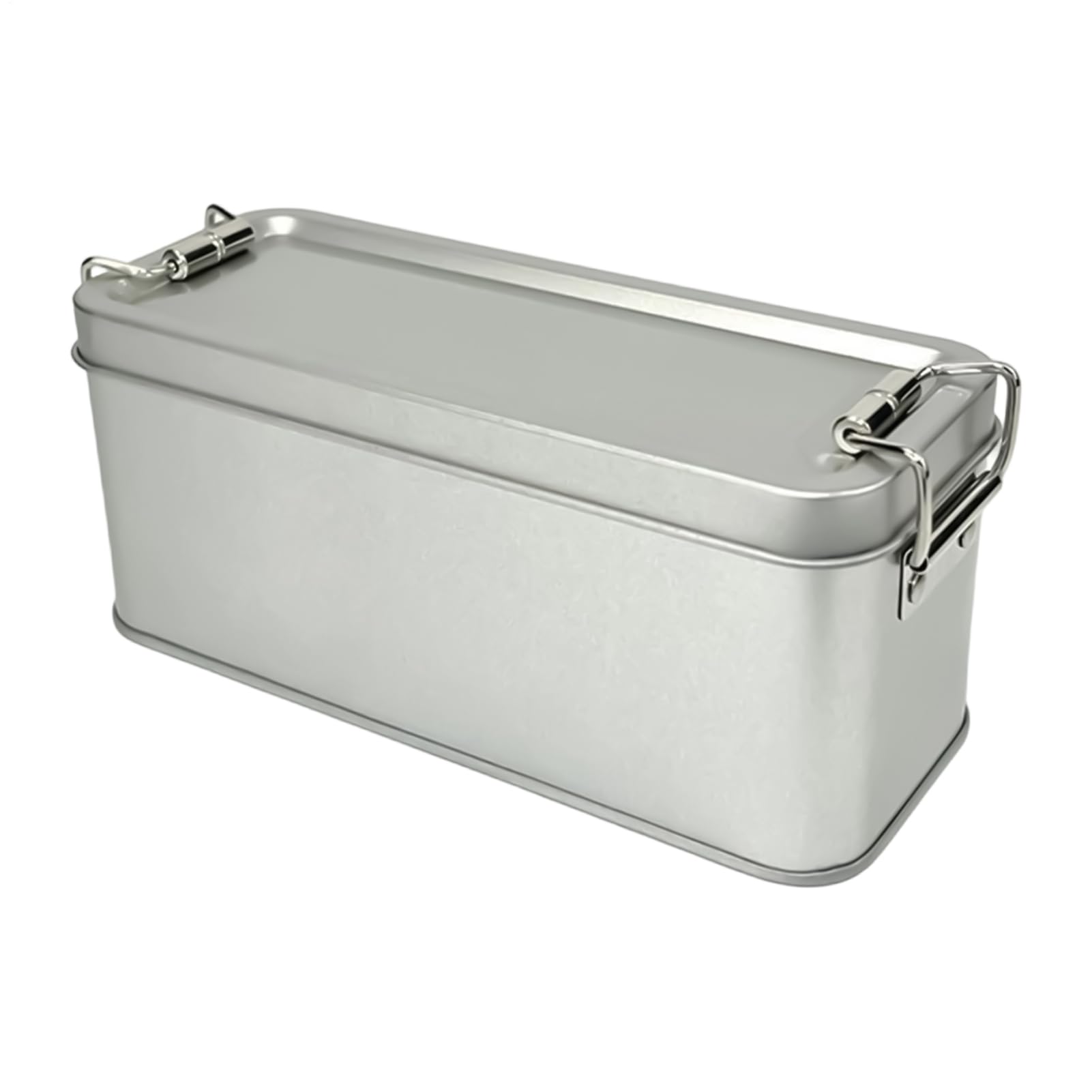 Generisch Kleine Metallbox Portable Aufbewahrungsdose Leer Organizer | Kleine Rechteckige Metalldose Mit Deckel Für Süßigkeiten Kekse Schmuck Stifte Radiergummis Tabletten Zuhause Büro Und Reise