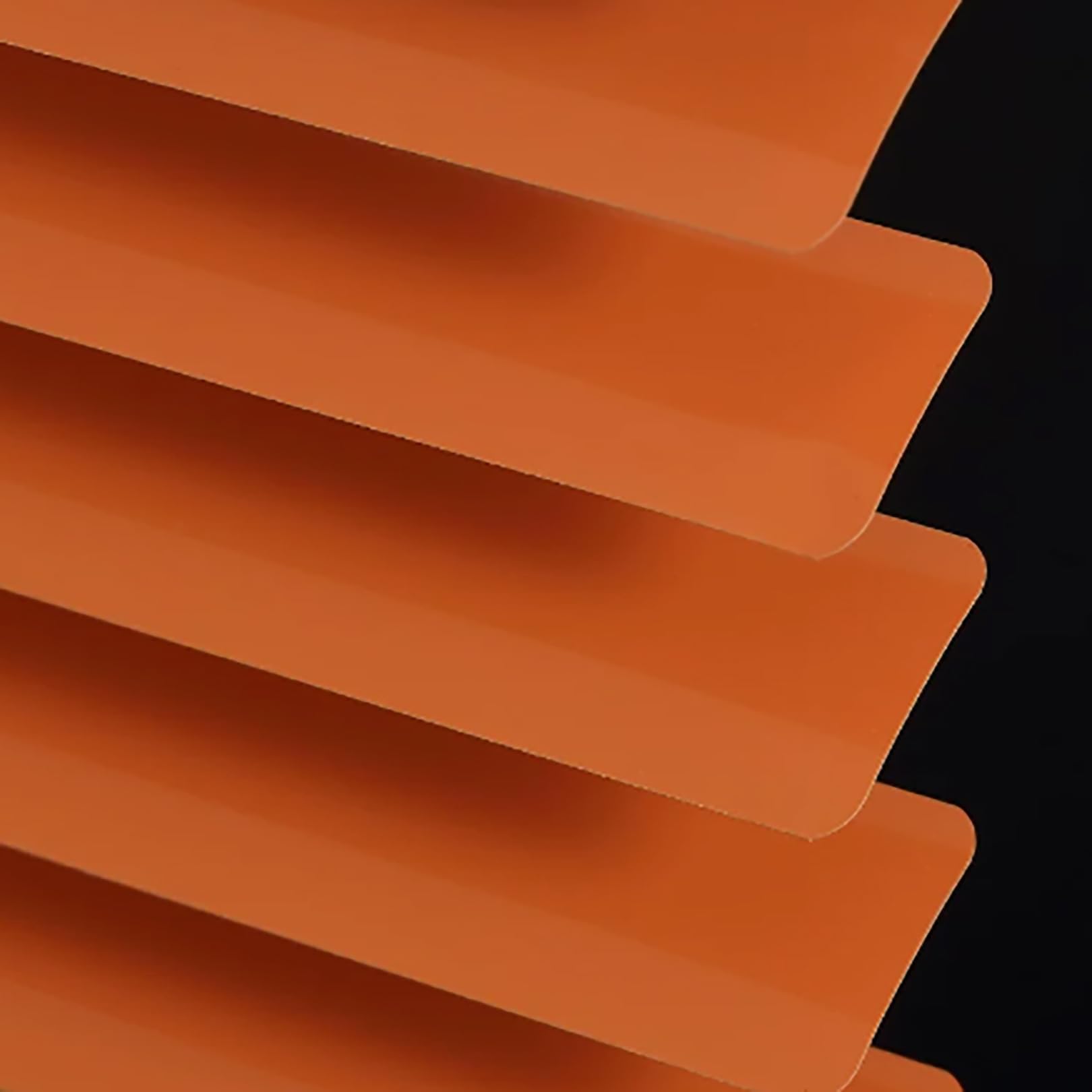 Persianas para ventanas de aluminio naranja con kit de montaje y lamas regulables de 90x100