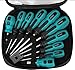 Price comparison product image KAHEIGN 10Pcs Magnetic Screwdriver Set, 5 Size Heavy Duty Chrome Vanadium Steel Screwdriver 5 Flat & 5 Cross Head Screwdriver with Non-Slip Grip for Repair Home Improvement Craft - with Tool Bag