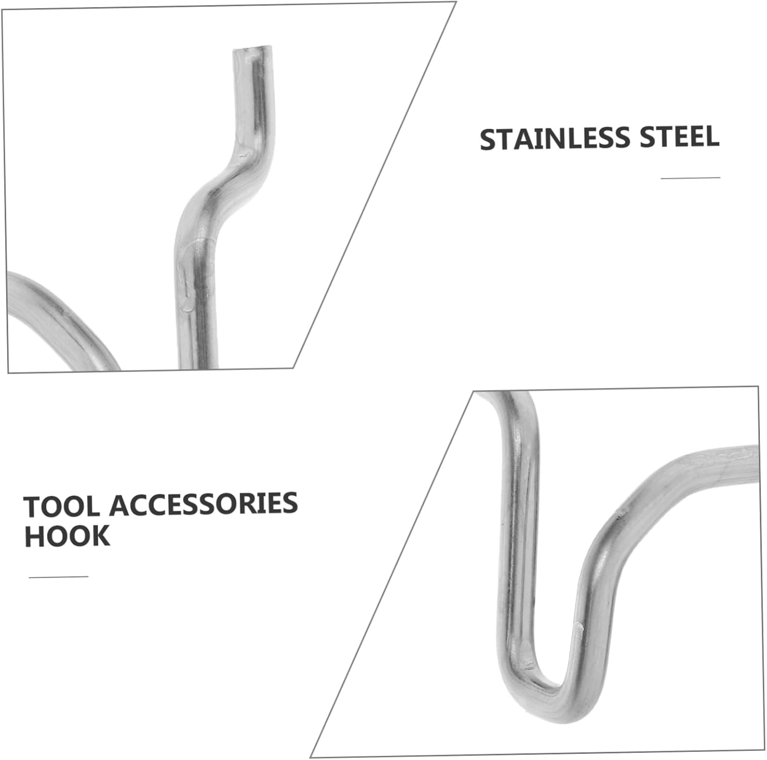 Garage Organizing Hooks 10pcs Metal Pegboard Hooks for Siding Tool Hanger Fast Install