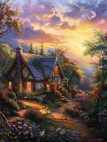 Diamond painting adulte paysage géant contre le stress quotidien