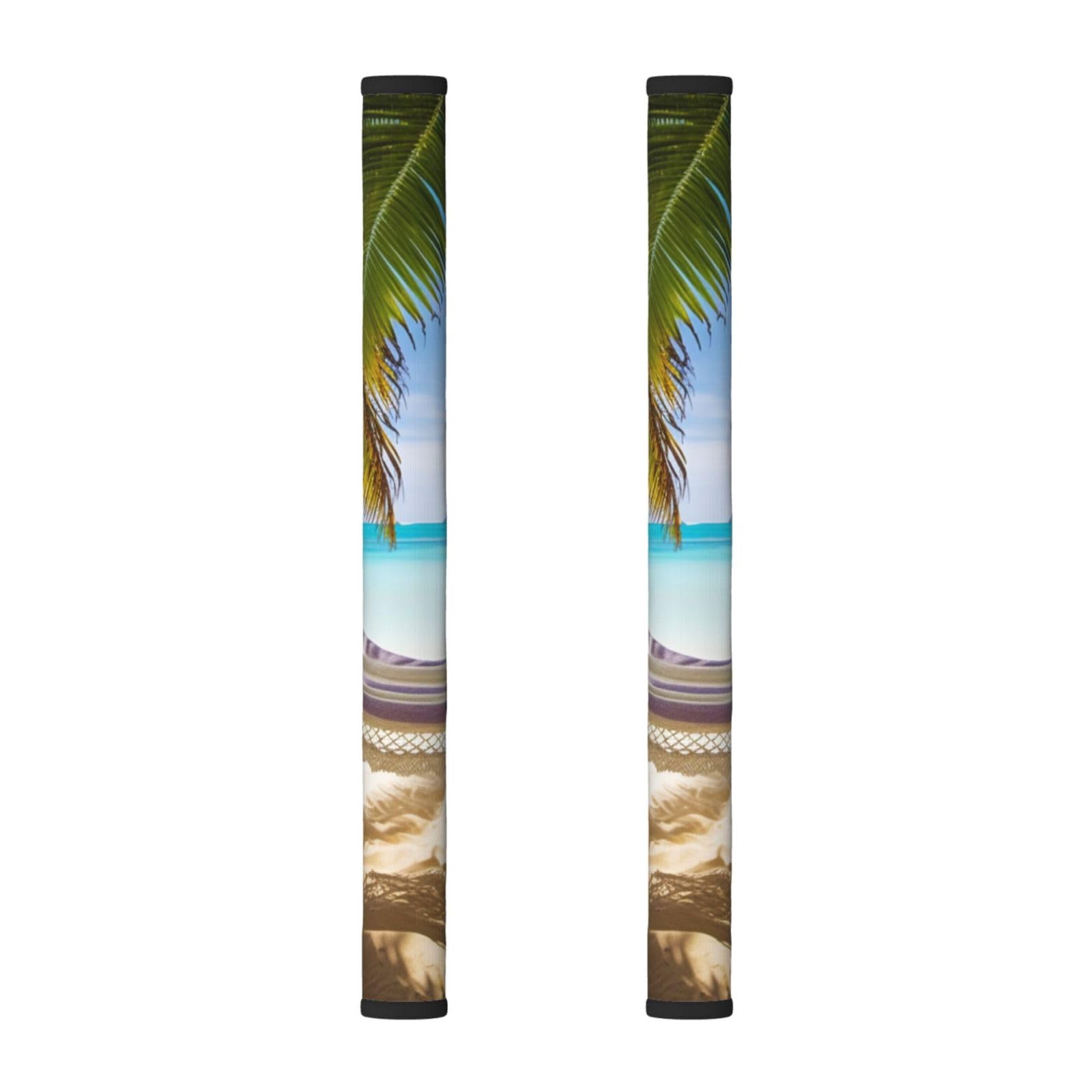 VGFJHNDF Refrigerator Door Handle Covers 2-Pack, Tropical Beach Hammock Printed Protect and Decorate for Fridge Ovens Dishwashers