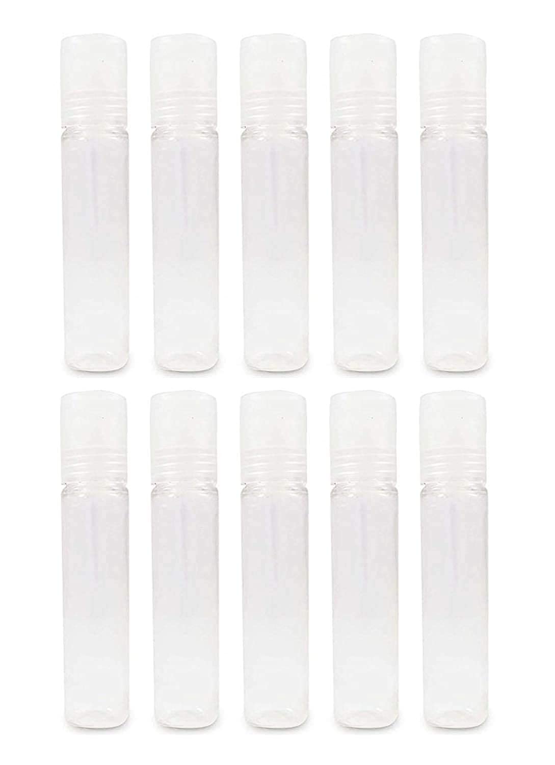 Hunky Dory 20pcs 10ml Empty Plastic Roll on Transparent Bottles (Pack of 20)-picture-12