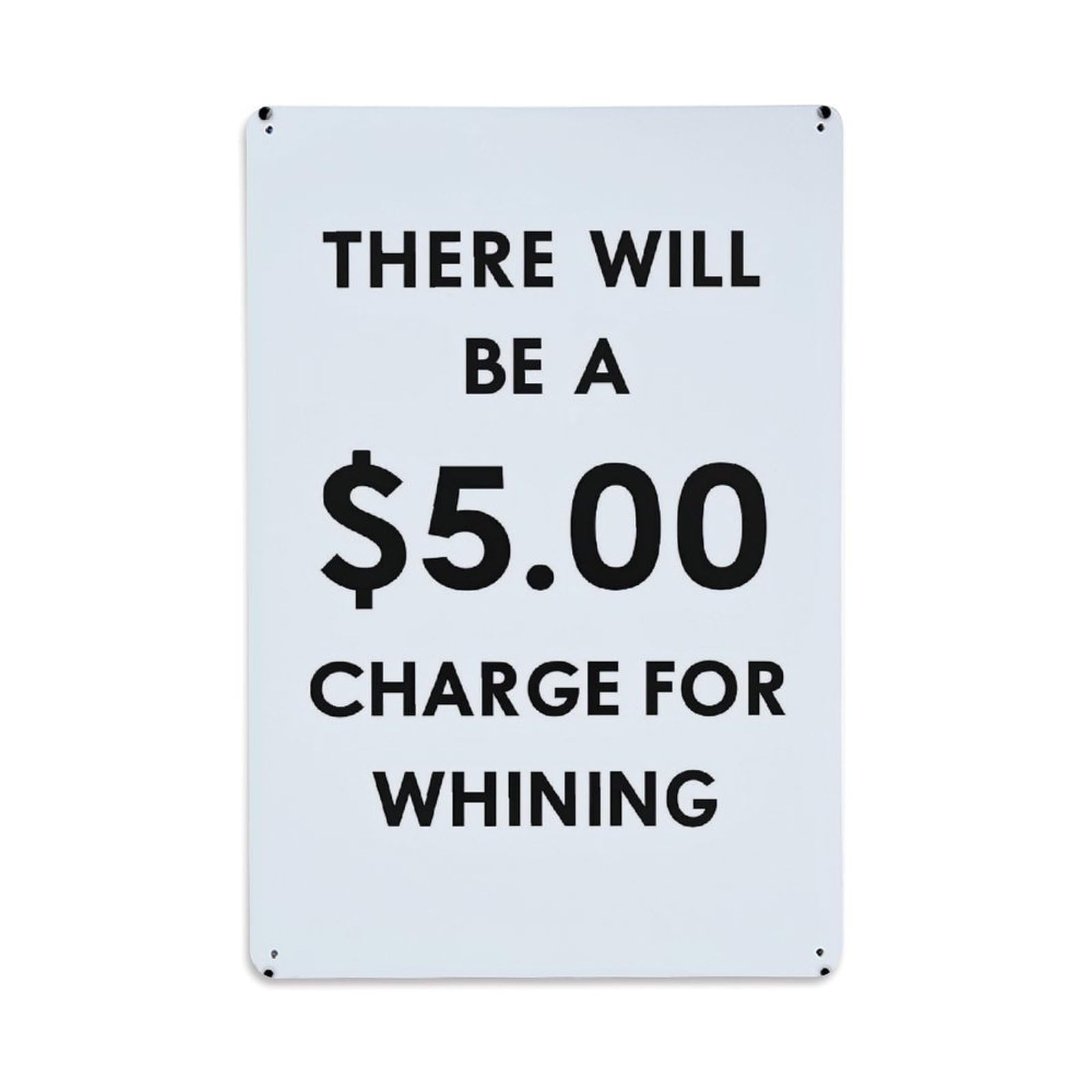 Nestemfo Vintage There Will Be A Charge Tin Sign Metal Sign, Living Room,Bar, Home, Bedroom Wall Decor,Retro Metal Poster 8X12 Inches