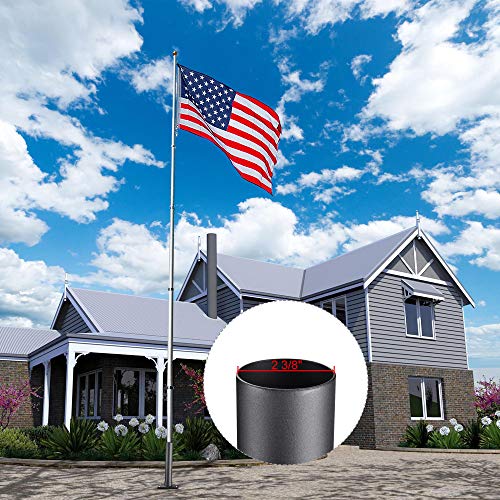 Yescom Flagpole Base Dock Deck Mount Windsock Base Umbrella Stand Outdoor Backyard